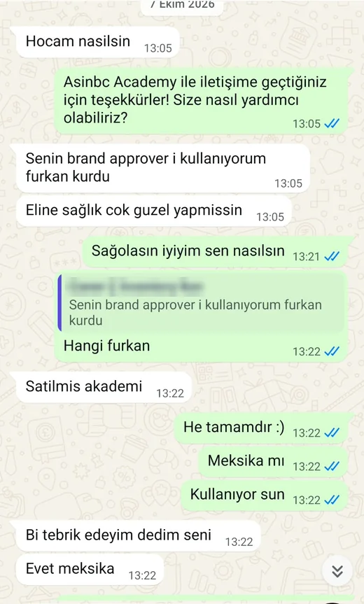 WhatsApp kullanıcı mesajı: Meksika'da kullanıyor: “çok güzel yapmışsın”. Kişisel bilgiler bulanıklaştırıldı